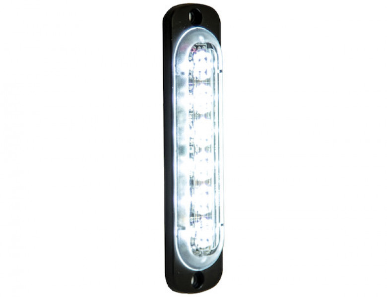 Image of Thin 4.5 Inch Clear Vertical LED Strobe Light from Buyers Products. Part number: 8891911