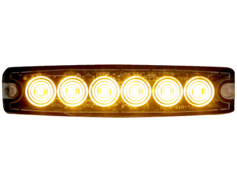 Image of Ultra Thin 5 Inch Amber LED Strobe Light from Buyers Products. Part number: 8892200