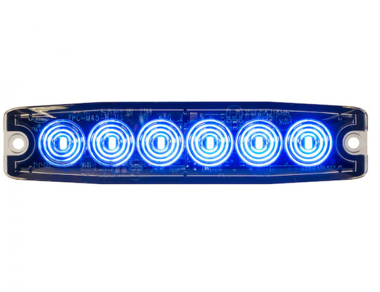 Image of Ultra Thin 5 Inch Blue LED Strobe Light from Buyers Products. Part number: 8892204