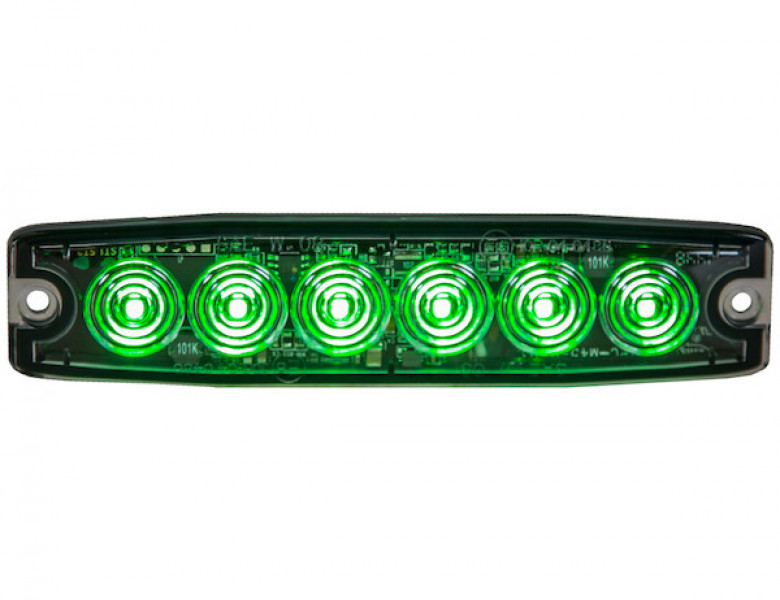 Image of Ultra Thin 5 Inch Green LED Strobe Light from Buyers Products. Part number: 8892209