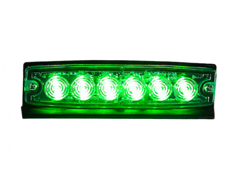 Image of Ultra Thin 5 Inch Green LED Strobe Light from Buyers Products. Part number: 8892209