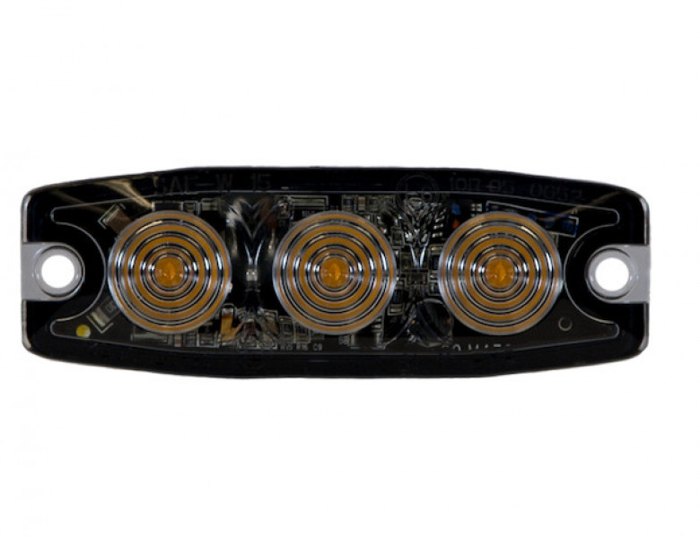 Image of Ultra Thin 3.5 Inch Amber LED Strobe Light from Buyers Products. Part number: 8892230