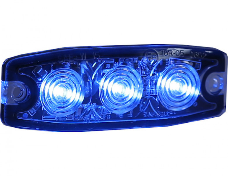 Image of Ultra Thin 3.5 Inch Blue LED Strobe Light from Buyers Products. Part number: 8892234