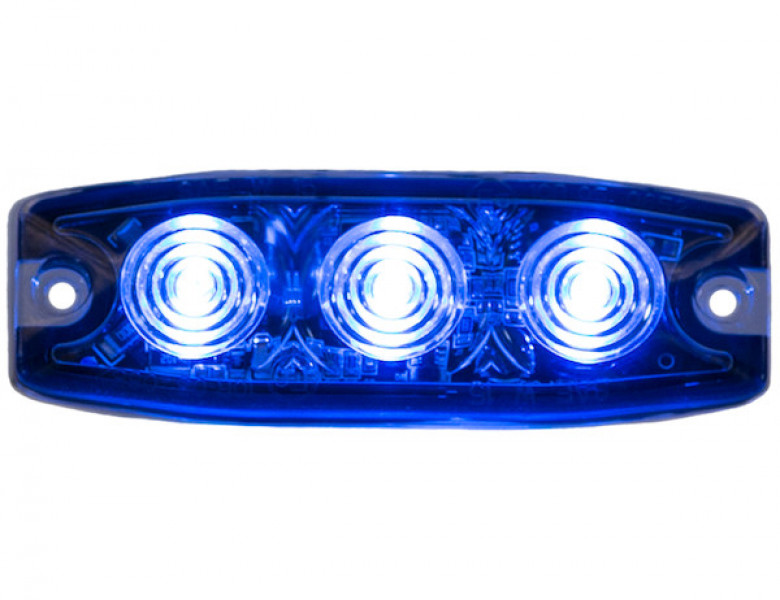 Image of Ultra Thin 3.5 Inch Blue LED Strobe Light from Buyers Products. Part number: 8892234