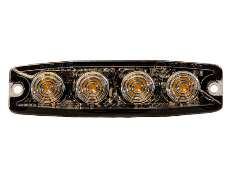 Image of Ultra Thin 4.5 Inch Amber LED Strobe Light from Buyers Products. Part number: 8892240