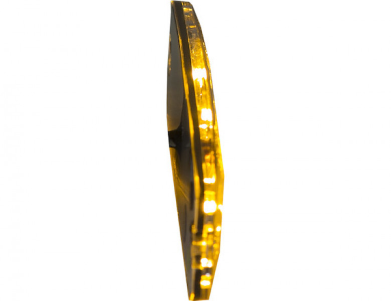 Image of Ultra Thin 4.5 Inch Amber LED Strobe Light from Buyers Products. Part number: 8892240