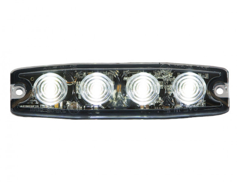 Image of Ultra Thin 4.5 Inch Clear LED Strobe Light from Buyers Products. Part number: 8892241