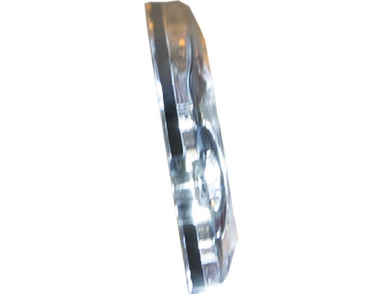 Image of Ultra Thin 4.5 Inch Amber/Clear LED Strobe Light from Buyers Products. Part number: 8892242