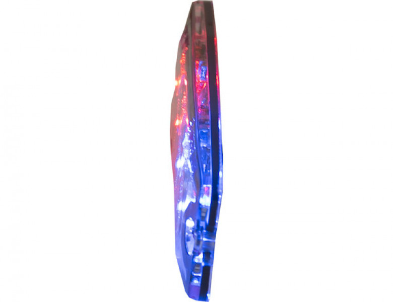 Image of Ultra Thin 4.5 Inch Red/Blue LED Strobe Light from Buyers Products. Part number: 8892245