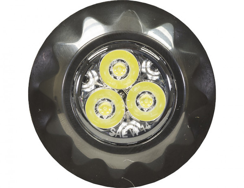 Image of Clear Surface/Recess Mount Round LED Strobe Light from Buyers Products. Part number: 8892401