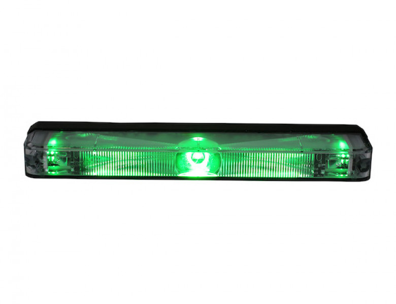 Image of Narrow Profile 5 Inch Green LED Strobe Light from Buyers Products. Part number: 8892709