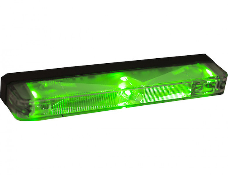 Image of Narrow Profile 5 Inch Green LED Strobe Light from Buyers Products. Part number: 8892709