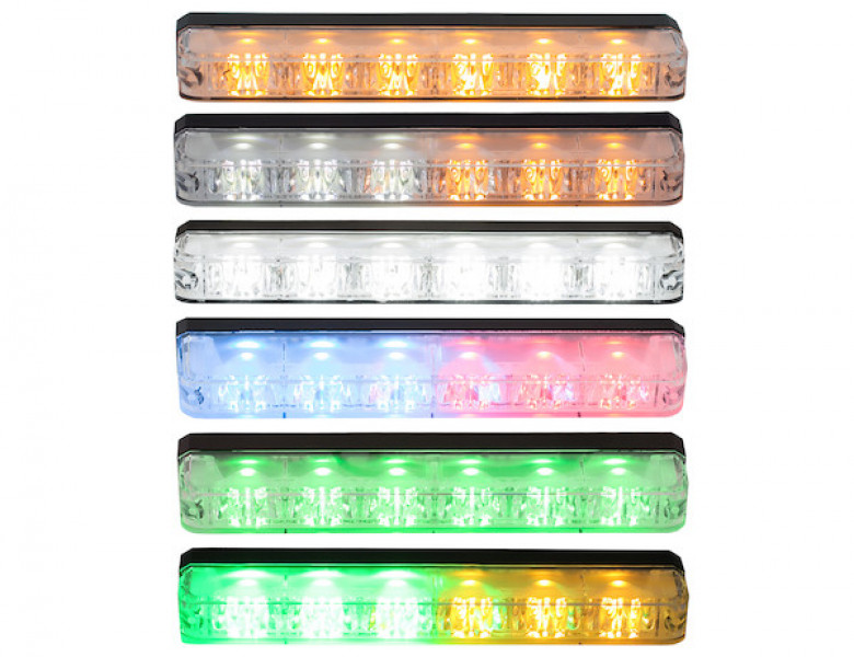 Image of Ultra Bright Narrow Profile Amber LED Strobe Light from Buyers Products. Part number: 8892800