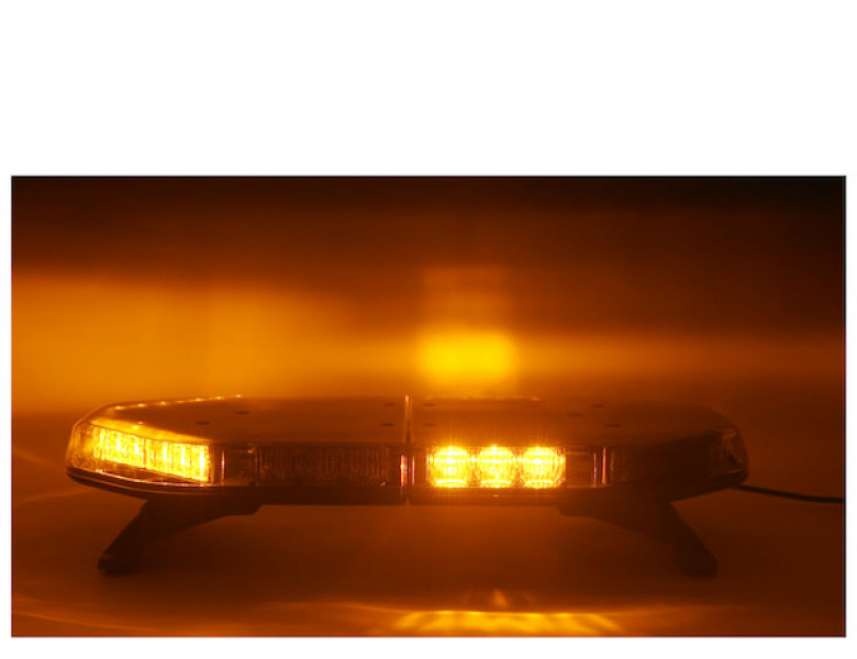 Image of 24 Inch Modular Light Bar (4 Amber Modules, 4 Clear) from Buyers Products. Part number: 88930243