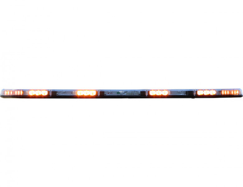 Image of 60 Inch Modular Light Bar (14 Amber Modules, 2 Red Stop/Turn/Tail, Traffic Adviser) from Buyers Products. Part number: 8893060