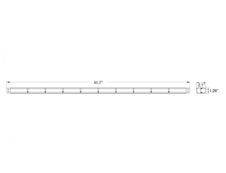 Image of 34 Inch LED Traffic Advisor/Strobe/Flood Light from Buyers Products. Part number: 8894134