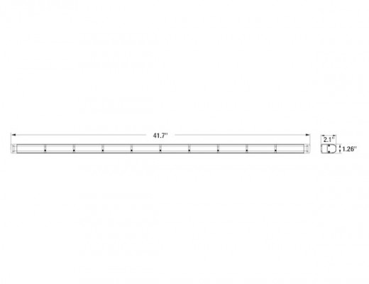 Image of 34 Inch LED Traffic Advisor/Strobe/Flood Light from Buyers Products. Part number: 8894134