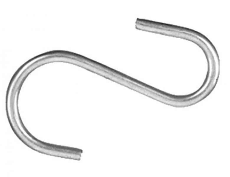 Image of 2-1/2 Inch Zinc Plated S-Hook For Tarp Straps - 100/Carton from Buyers Products. Part number: 9225