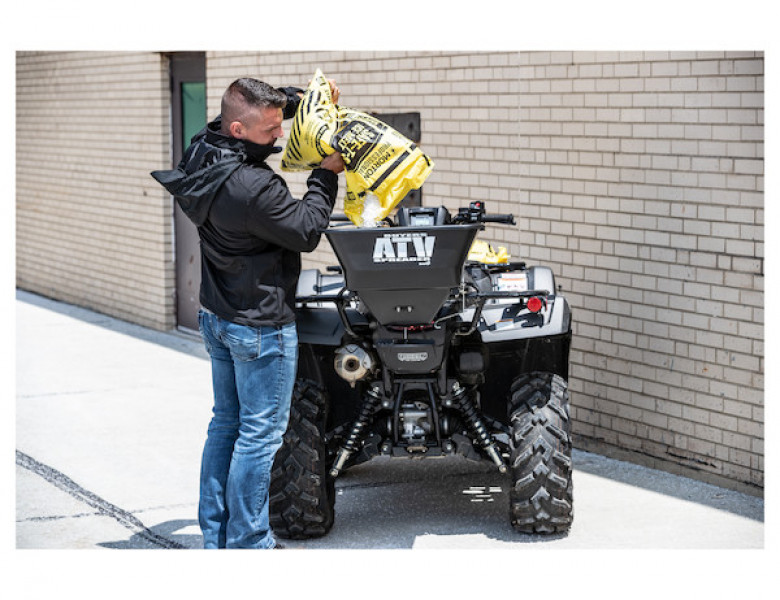 Image of Horizontal Mount ATV Spreader - 100 Pound Capacity from Buyers Products. Part number: ATVS100