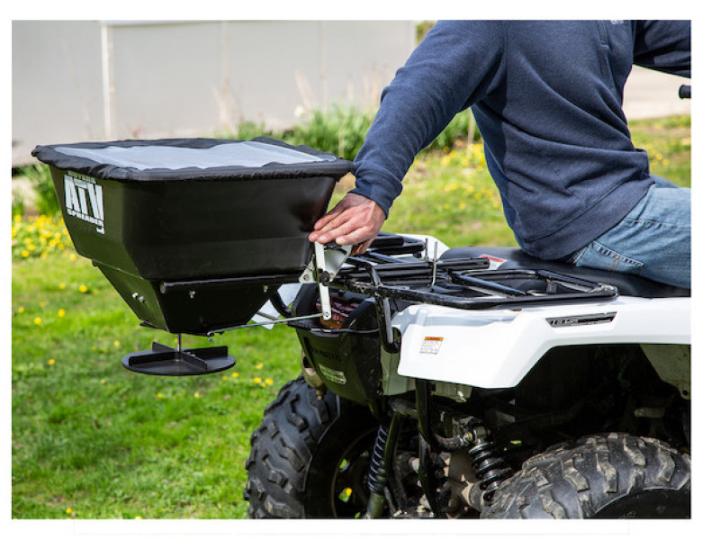 Image of Horizontal Mount ATV Spreader - 100 Pound Capacity from Buyers Products. Part number: ATVS100