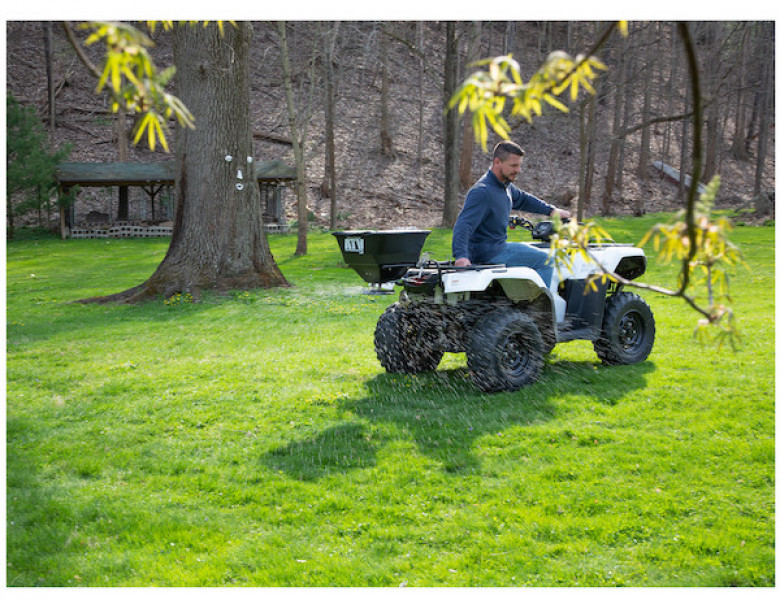 Image of Horizontal Mount ATV Spreader - 100 Pound Capacity from Buyers Products. Part number: ATVS100