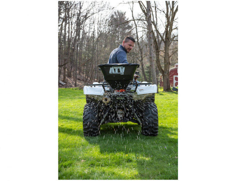 Image of Horizontal Mount ATV Spreader - 100 Pound Capacity from Buyers Products. Part number: ATVS100