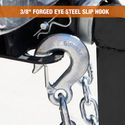 Image of 3/8x22 Inch Class 4 Trailer Safety Chain With 1 Forged Eye Slip Hook-30 Proof from Buyers Products. Part number: B03822SC