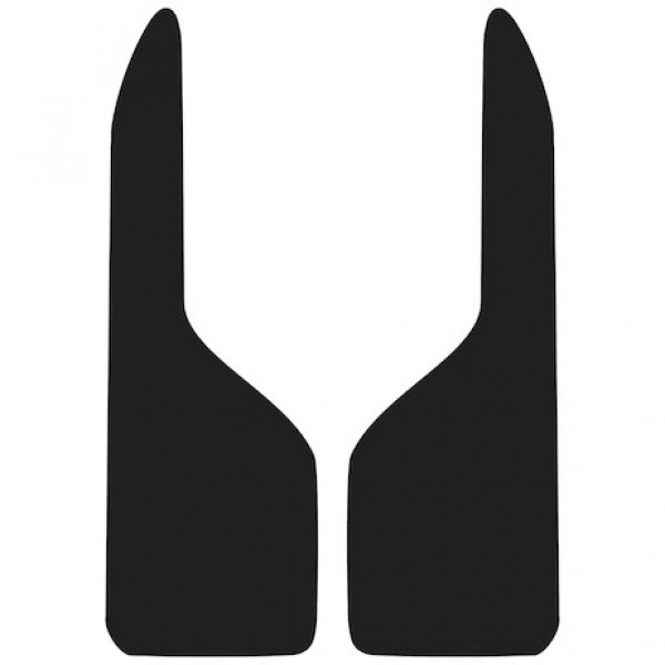 Image of Thermo Flex Fender Guard Black Mudflaps 12x37 Inch from Buyers Products. Part number: B1237PPB