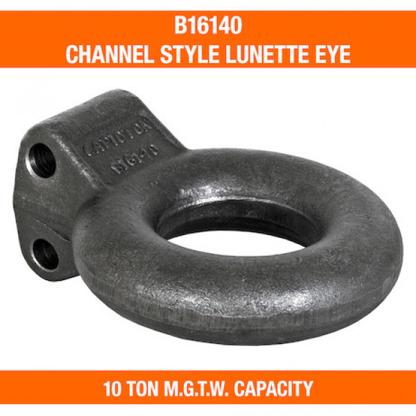 Image of Plain 10-Ton Forged Steel Tow Eye 3 Inch I.D. from Buyers Products. Part number: B16140