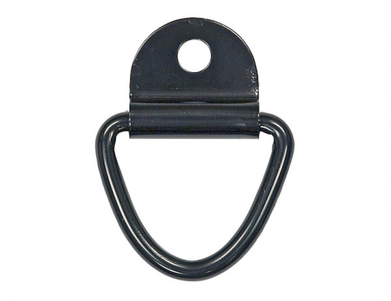 Image of 1/4 Inch Forged Rope Ring With 1-Hole Integral Mounting Bracket Zinc Plated from Buyers Products. Part number: B21