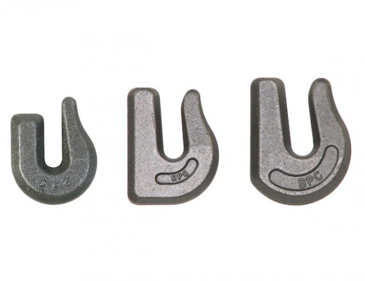 Image of 3/8 Inch Drop Forged Weld-On Heavy-Duty Towing Hook - Grade 43 from Buyers Products. Part number: B2408W375