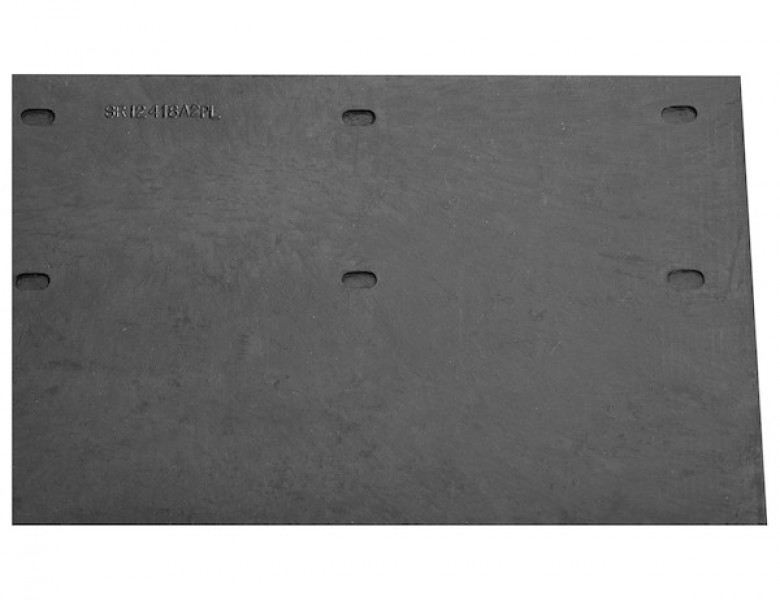 Image of Heavy Duty Black Rubber Mudflaps 24x18 Inch from Buyers Products. Part number: B2418LSP