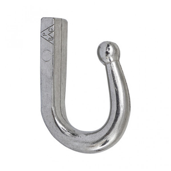 Image of Aluminum Weld-On Tarp Hook, 3-1/4 Inch Length from Buyers Products. Part number: B2447WAL