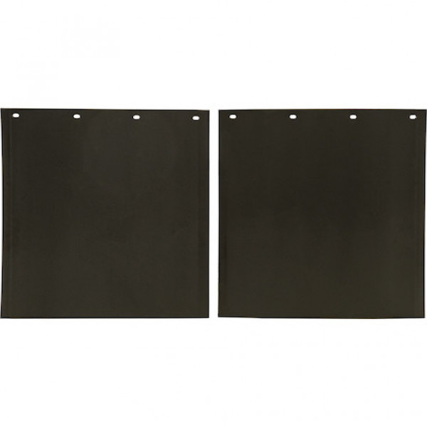 Image of Spray Reducing Grooved Black Polymer Mudflaps 24x24 Inch from Buyers Products. Part number: B24PSRPB