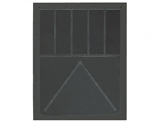 Image of Heavy Anti-Spray Black Rubber Mudflaps 24x24 Inch from Buyers Products. Part number: B24SRP