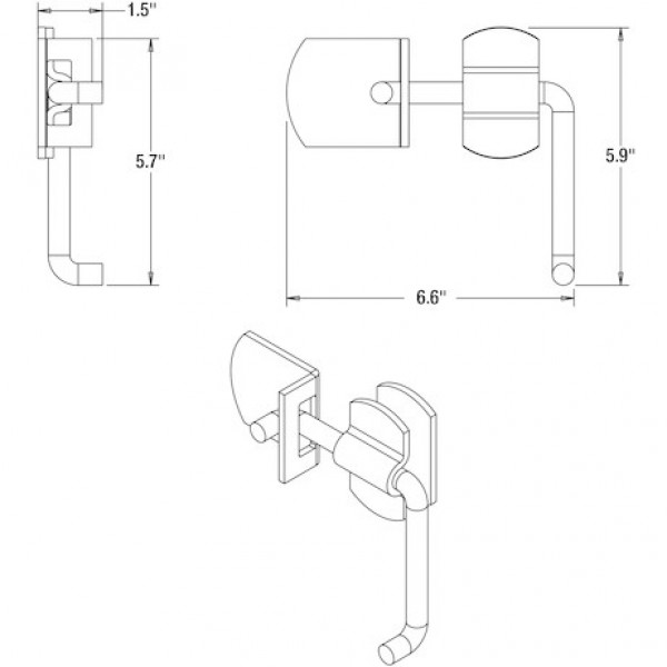 Image of Weld-On Straight Side Security Latch Set from Buyers Products. Part number: B2588W