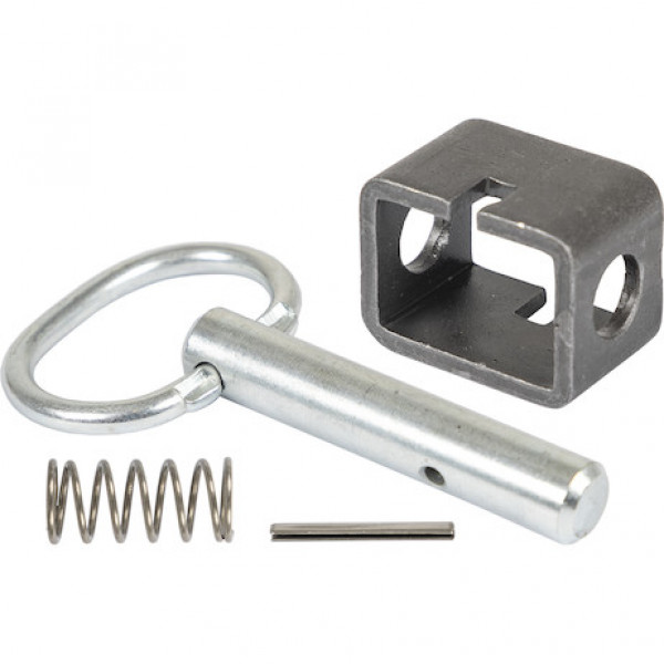 Image of 5/8 Inch Weld-On Spring Latch Assembly-Plain Tube - 2.53 x 4.68 Inch-Unassembled from Buyers Products. Part number: B2598HU