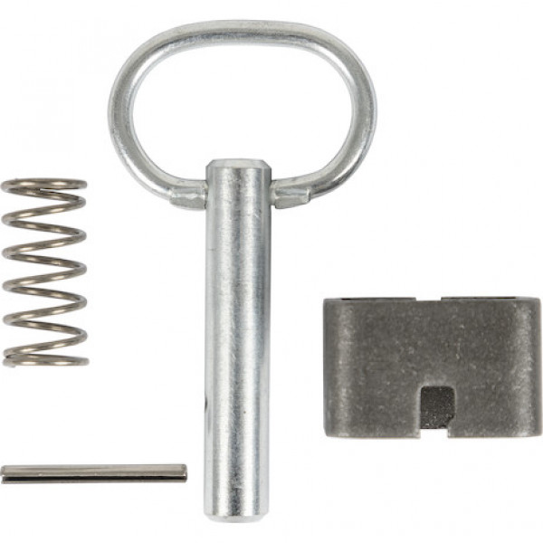 Image of 5/8 Inch Weld-On Spring Latch Assembly-Plain Tube - 2.53 x 4.68 Inch-Unassembled from Buyers Products. Part number: B2598HU