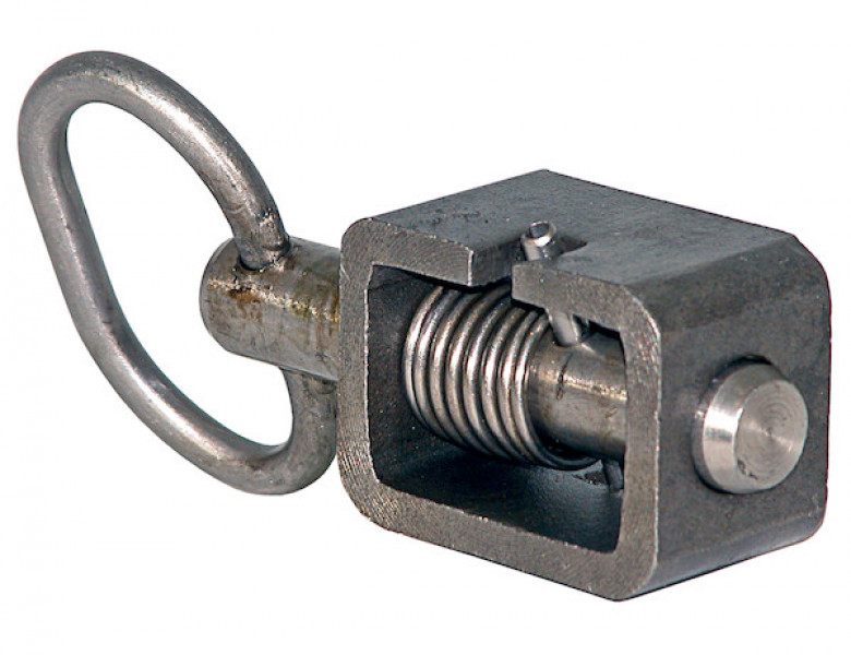 Image of Stainless Steel 5/8 Inch Weld-On Spring Latch Assembly - Standard Plunger from Buyers Products. Part number: B2598SSC