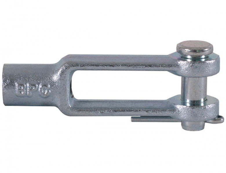 Image of B27081AZ 3/16 Inch Clevis with Pin and Cotter Pin Kit-Zinc Plated from Buyers Products. Part number: B27081AZKT