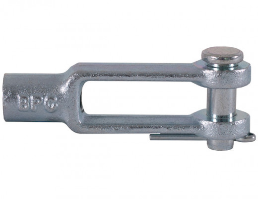 Image of B27081AZ 3/16 Inch Clevis with Pin and Cotter Pin Kit-Zinc Plated from Buyers Products. Part number: B27081AZKT