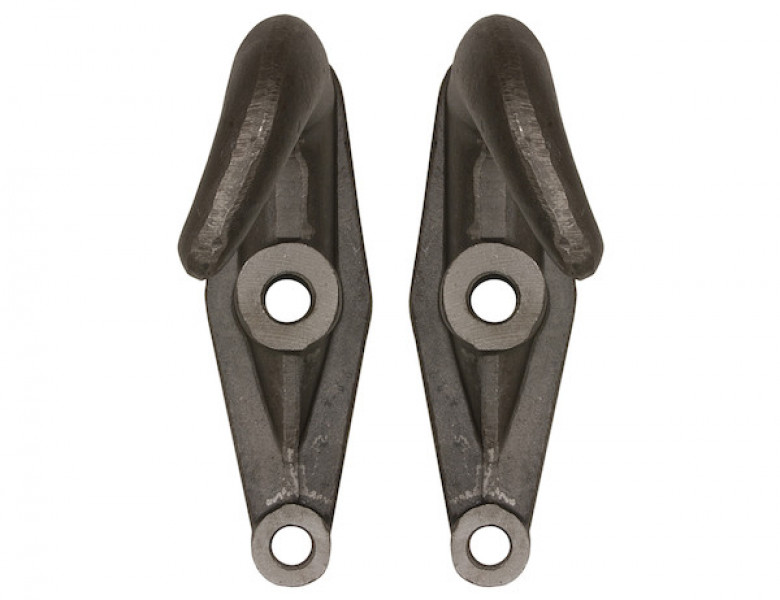 Image of 2-Hole Plain Finish Drop-Forged Heavy Duty Towing Hook Pairs from Buyers Products. Part number: B2801A