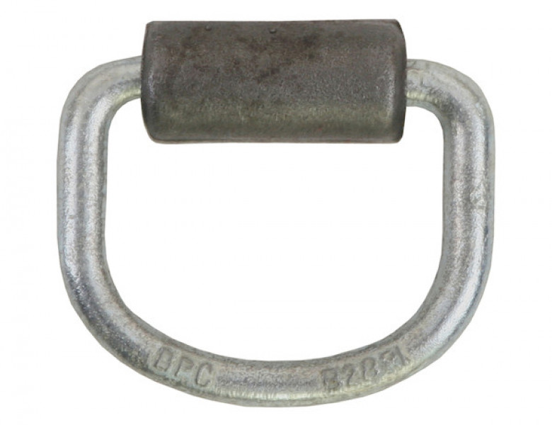 Image of 3/8 Inch Heavy Duty Rope Ring With Weld-On Mounting Bracket Zinc Plated from Buyers Products. Part number: B28F