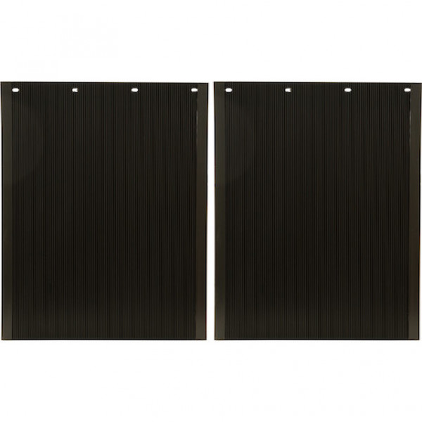 Image of Spray Reducing Grooved Black Polymer Mudflaps 24x30 Inch from Buyers Products. Part number: B30PSRPB