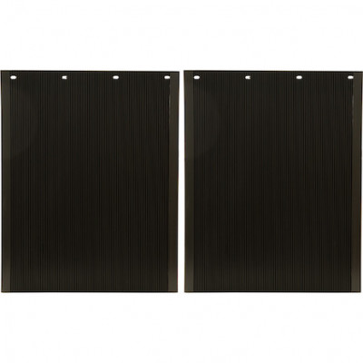 Image of Spray Reducing Grooved Black Polymer Mudflaps 24x30 Inch from Buyers Products. Part number: B30PSRPB