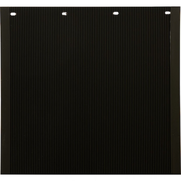 Image of Spray Reducing Grooved Black Polymer Mudflaps 24x30 Inch from Buyers Products. Part number: B30PSRPB