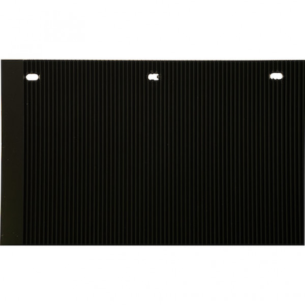 Image of Spray Reducing Grooved Black Polymer Mudflaps 24x30 Inch from Buyers Products. Part number: B30PSRPB