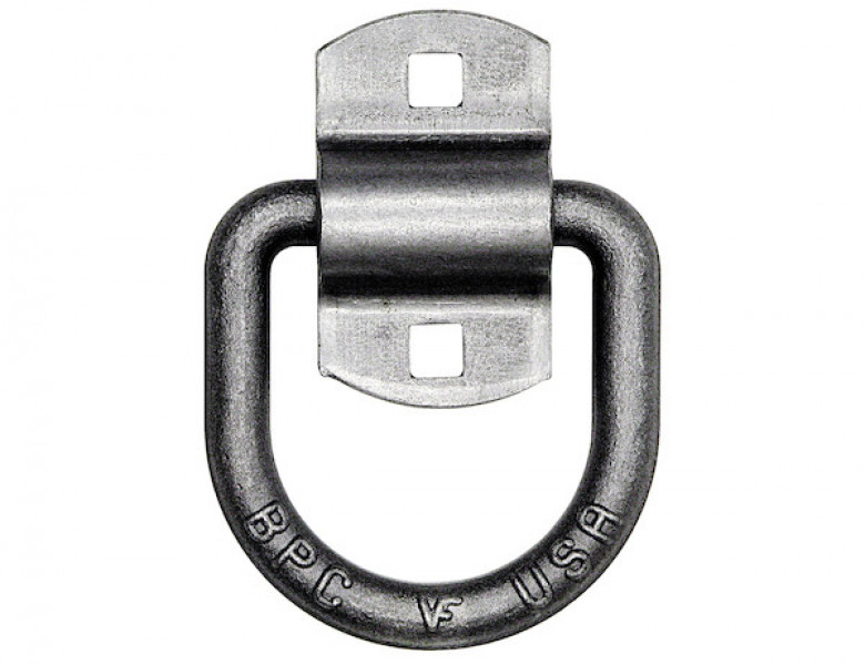 Image of Domestically Forged 1/2 Inch Forged D-Ring With 2-Hole Mounting Bracket from Buyers Products. Part number: B38