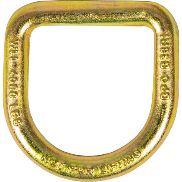 Image of 1/2 Inch Forged Yellow Zinc Plated D-Ring Only from Buyers Products. Part number: B38RZY