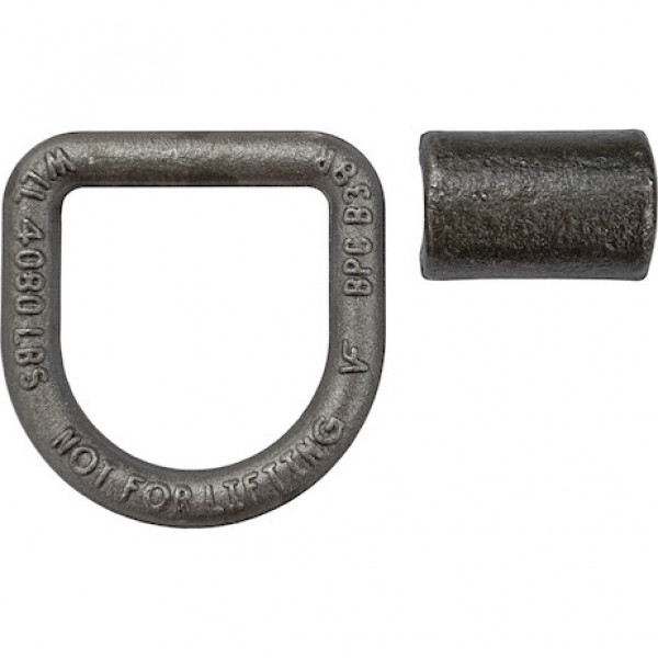 Image of Domestically Forged 1/2 Inch Forged D-Ring With Weld-On Mounting Bracket from Buyers Products. Part number: B38W